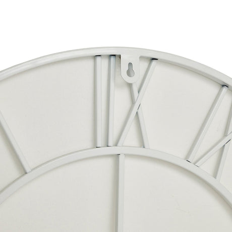 70cm White Skeleton Roman Numeral Wall Clock - Modern Wall Clocks UK Luxury Home Decor Garden & Outdoor And Gifts