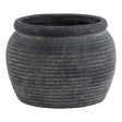 Amalfi Grey Rimmed Large Plant Pot - Decor Sanctuary UK curated collection of luxury home decor