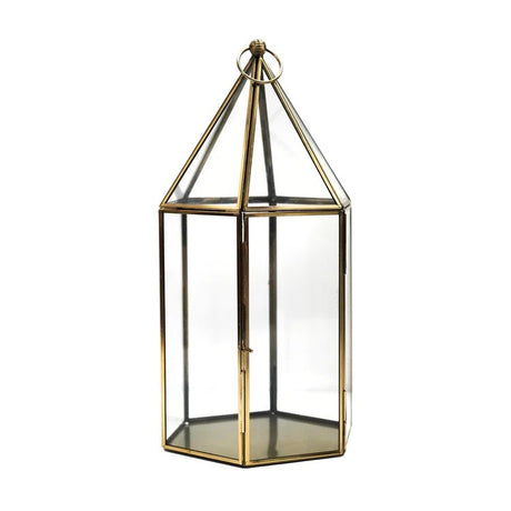 Antique Brass Glass House Terrarium Luxury Home Decor Garden & Outdoor And Gifts