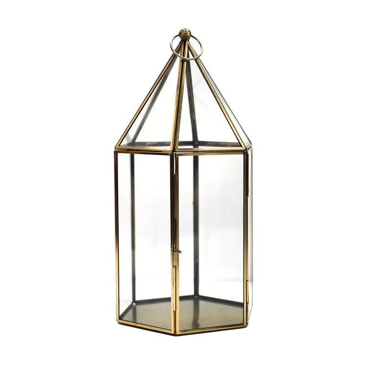 Antique Brass Glass House Terrarium Luxury Home Decor Garden & Outdoor And Gifts