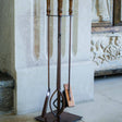 Antique Copper Fireside Companion Set H74cm W20.5cm Luxury Home Decor Garden & Outdoor And Gifts
