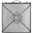 Antique Pewter Finish Curved Mesh Fire and Wood Stove Guard Luxury Home Decor Garden & Outdoor And Gifts