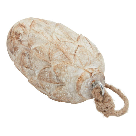 Antique White Wash Pine Cone Bauble - Decor Sanctuary UK curated collection of luxury home decor