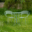 Aquitaine Garden Furniture Bistro Set - 2 Seater Sage Green Quality Home Decor Garden & Outdoor Living and Gifts
