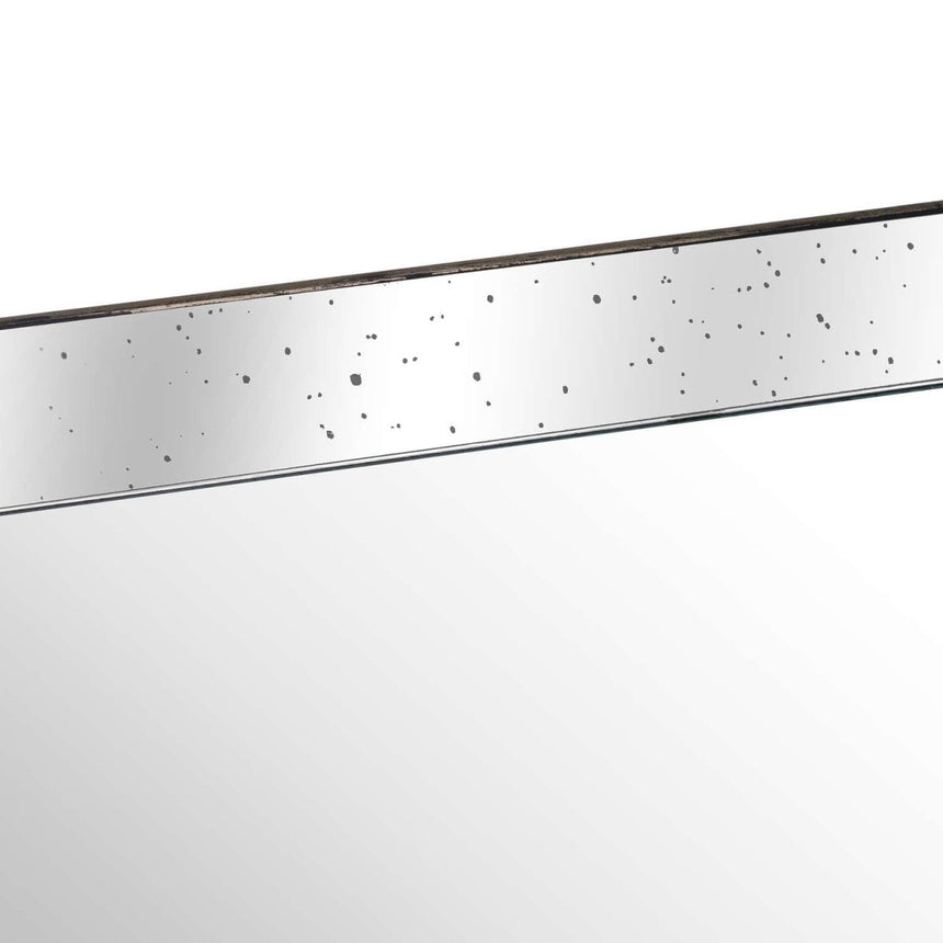 Astor Distressed Large Mirrored Tray With Wooden Detailing AC - Trays - Decor Sanctuary UK curated collection of luxury home decor