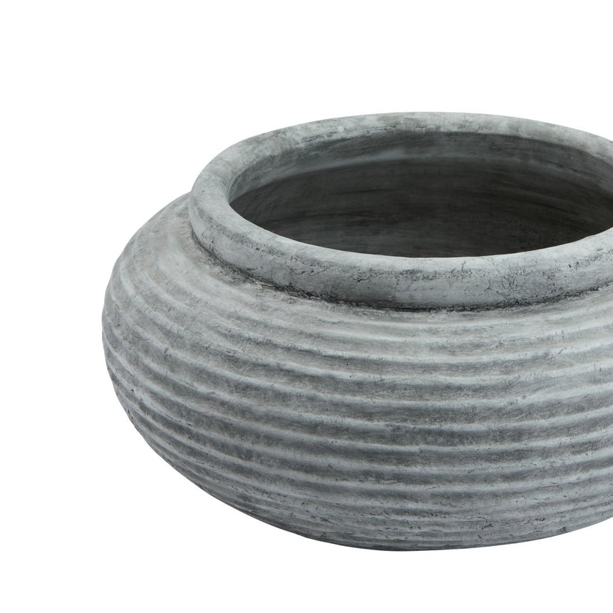 Athena Round Ribbed Planter - Decor Sanctuary UK curated collection of luxury home decor