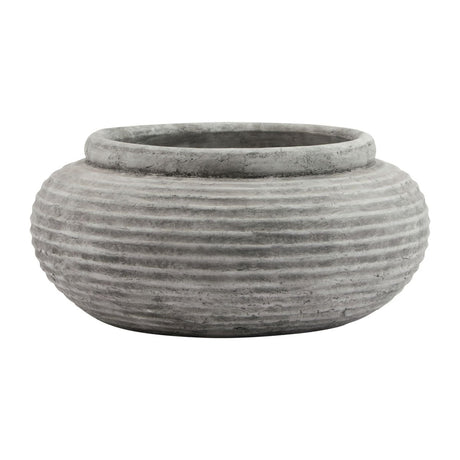 Athena Round Ribbed Planter - Decor Sanctuary UK curated collection of luxury home decor