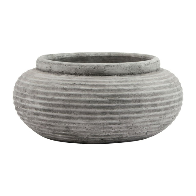 Athena Round Ribbed Planter - Decor Sanctuary UK curated collection of luxury home decor