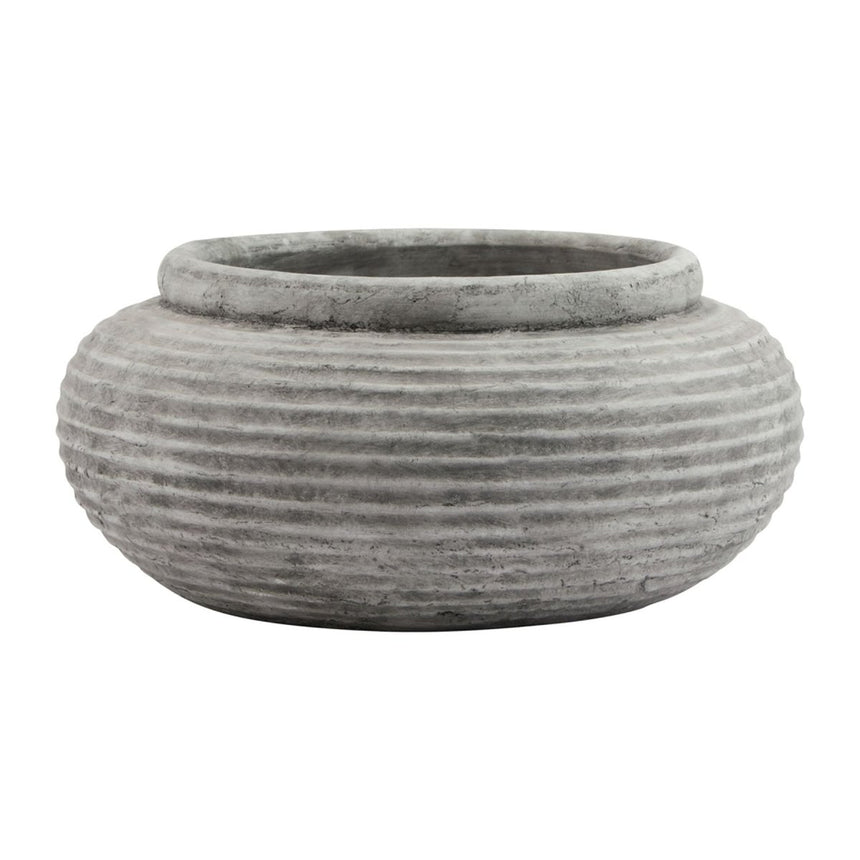 Athena Round Ribbed Planter - Decor Sanctuary UK curated collection of luxury home decor