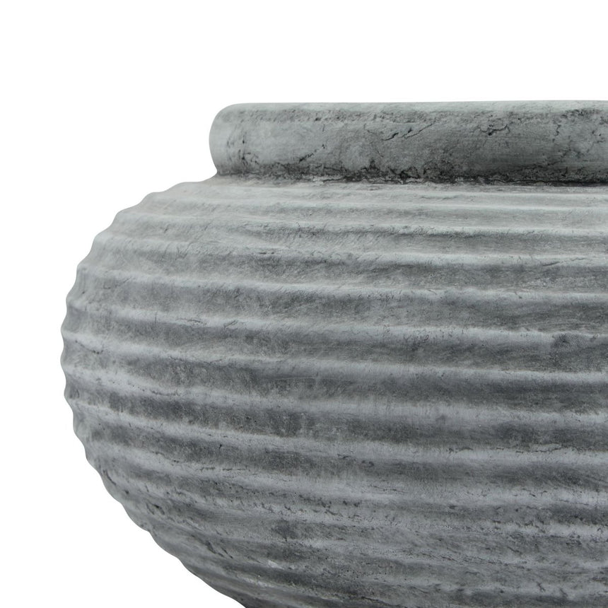 Athena Round Ribbed Planter - Decor Sanctuary UK curated collection of luxury home decor