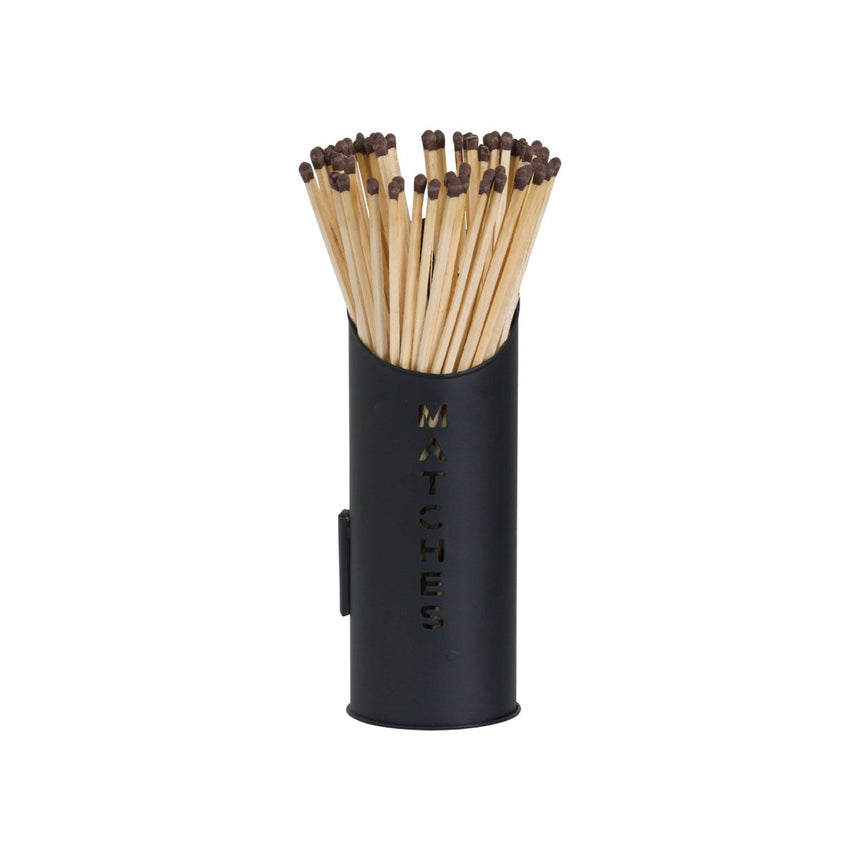 Black Handcrafted Trio of Logs Bucket, Kinding Bucket and Matches Holder Luxury Home Decor Garden & Outdoor And Gifts
