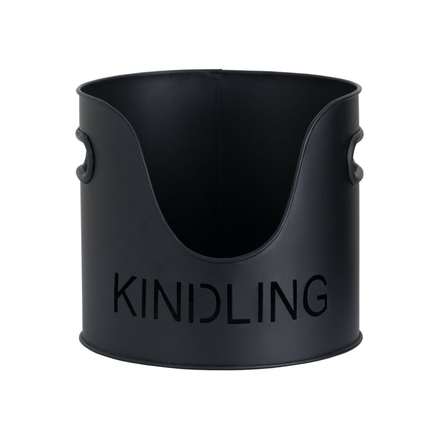 Black Handcrafted Trio of Logs Bucket, Kinding Bucket and Matches Holder Luxury Home Decor Garden & Outdoor And Gifts