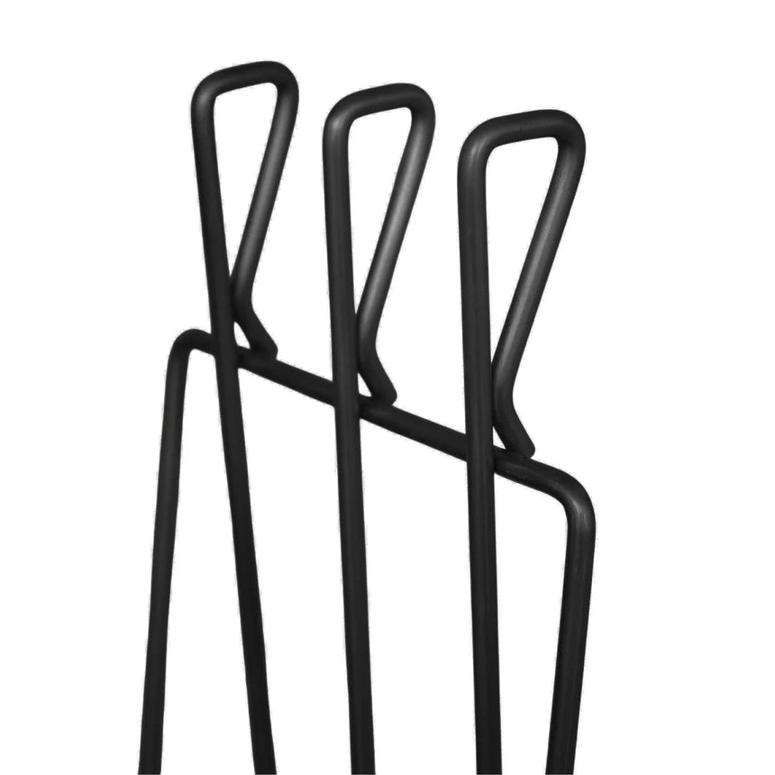 Black Linear Companion Set H73cm W27cm Luxury Home Decor Garden & Outdoor And Gifts