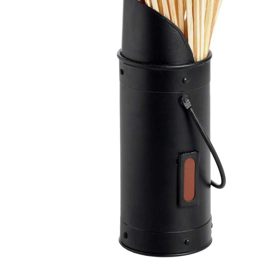 Contemporary Matt Black Match Holder With Striker inc. 60 Matches Luxury Home Decor Garden & Outdoor And Gifts