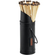Contemporary Matt Black Match Holder With Striker inc. 60 Matches Luxury Home Decor Garden & Outdoor And Gifts