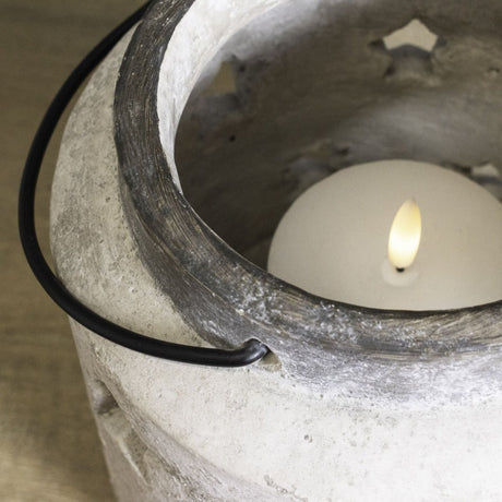 Bloomville Large Stone Star Lantern - Candle Lanterns UK Luxury Home Decor Garden & Outdoor And Gifts
