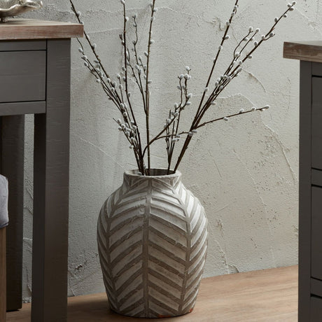 Bloomville Stone Finish Ceramic Vase - Stone Ceramic Vases UK Luxury Home Decor Garden & Outdoor And Gifts