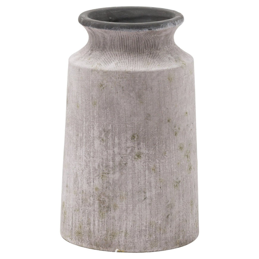 Bloomville Urn Stone Finish Ceramic Vase - Stone Ceramic Vases UK Luxury Home Decor Garden & Outdoor And Gifts