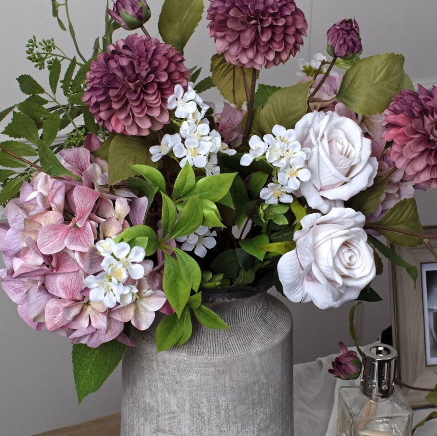 Bloomville Urn Stone Finish Ceramic Vase - Stone Ceramic Vases UK Luxury Home Decor Garden & Outdoor And Gifts