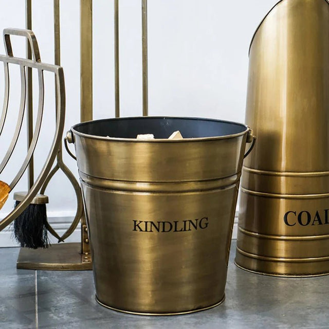 Brass Kindling Bucket H30.5Cm W30.5Cm Luxury Home Decor Garden & Outdoor And Gifts
