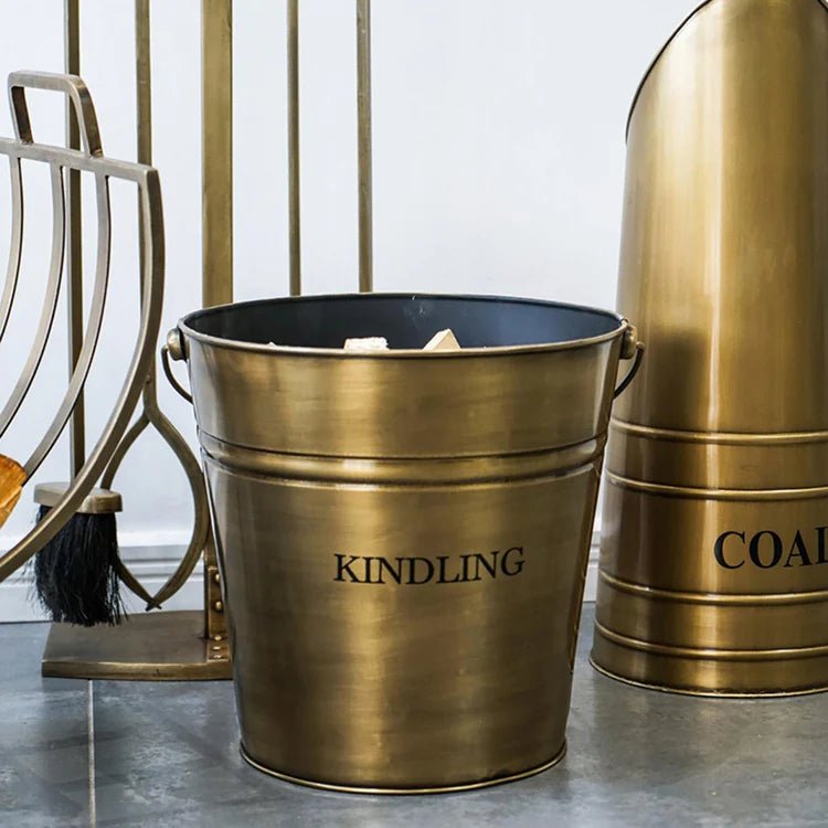 Brass Kindling Bucket H30.5Cm W30.5Cm Luxury Home Decor Garden & Outdoor And Gifts