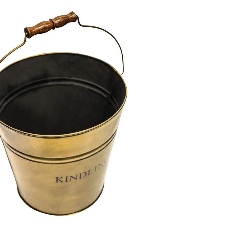 Brass Kindling Bucket H30.5Cm W30.5Cm Luxury Home Decor Garden & Outdoor And Gifts