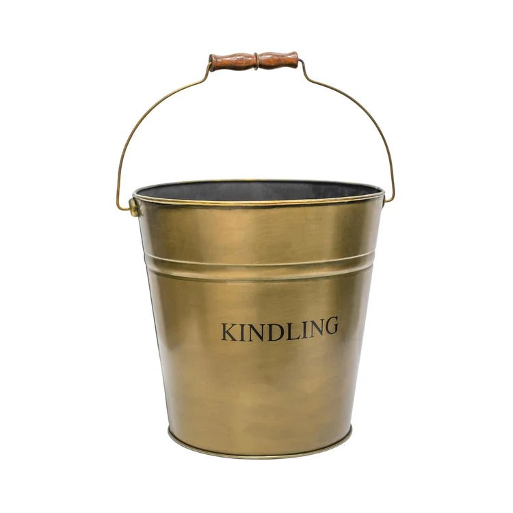 Brass Kindling Bucket H30.5Cm W30.5Cm Luxury Home Decor Garden & Outdoor And Gifts