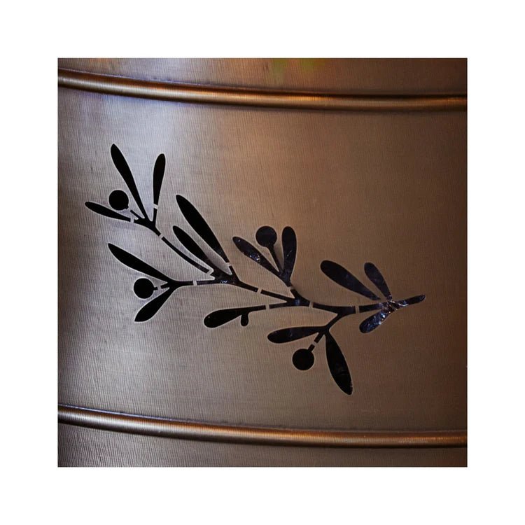 Bronze Cut Out Mistletoe Tree Skirt Quality Home Decor Garden & Outdoor Living and Gifts