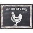 Butchers Cuts Chicken Wall Plaque Luxury Home Decor Garden & Outdoor And Gifts