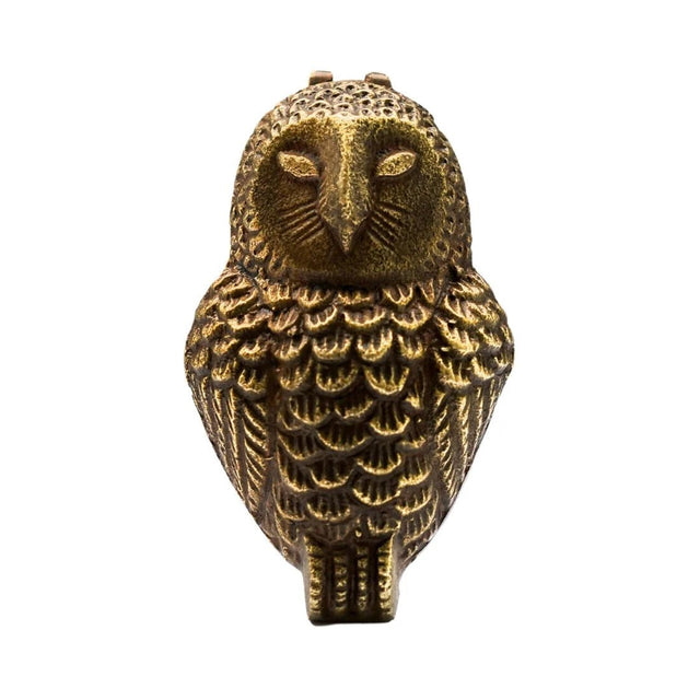 Cast Iron Owl Door Knocker Antique Brass H16cm W9.5Cm Luxury Home Decor Garden & Outdoor And Gifts