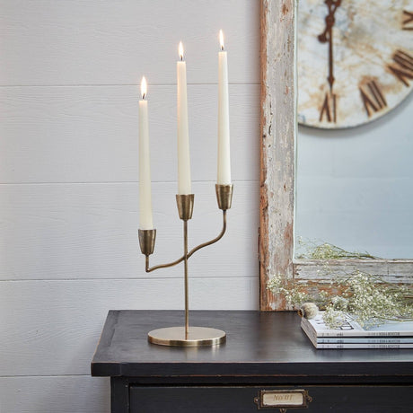 Cast Taper Candle Holder H25.5Cm W19Cm Luxury Home Decor Garden & Outdoor And Gifts