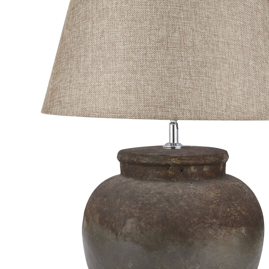 Castello Aged Stone Ceramic Table Lamp - Stylish Table Lamps UK Luxury Home Decor Garden & Outdoor And Gifts
