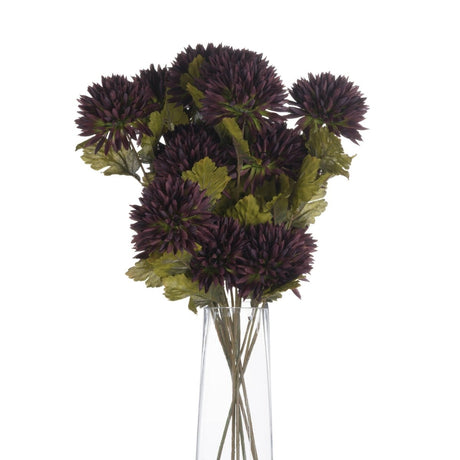 Chocolate Chrysanthemum - Realistic Artificial Flower Single Stem Luxury Home Decor Garden & Outdoor And Gifts