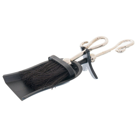 Fireplace Hearth Tidy With Chrome Crook Style Handle - Hand Brush and Shovel Luxury Home Decor Garden & Outdoor And Gifts