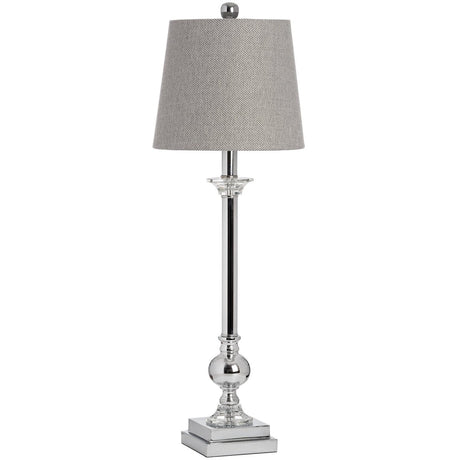 Classic Milan Silver Chrome Table Lamp & Shade - Stylish Table Lamps UK Luxury Home Decor Garden & Outdoor And Gifts