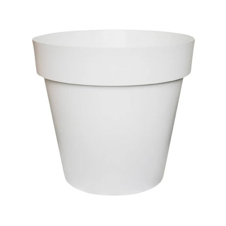 Cleo Outdoor Planter White w/Wheels - Frost Resistant Built - in Drainage 100% Recyclable Quality Home Decor Garden & Outdoor Living and Gifts