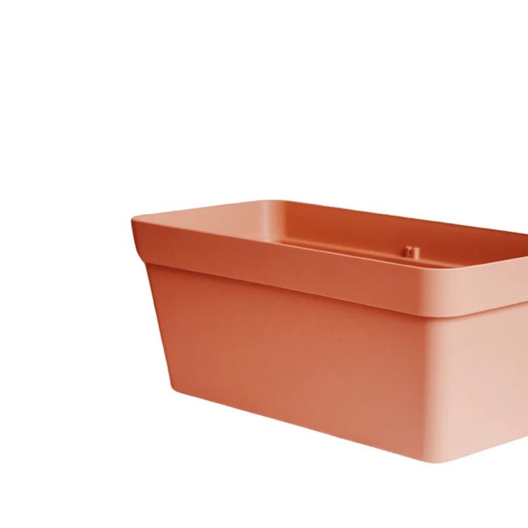 Cleo Outdoor Rectangle Planter Terracotta w/Wheels - Frost Resistant Built - in Drainage Quality Home Decor Garden & Outdoor Living and Gifts