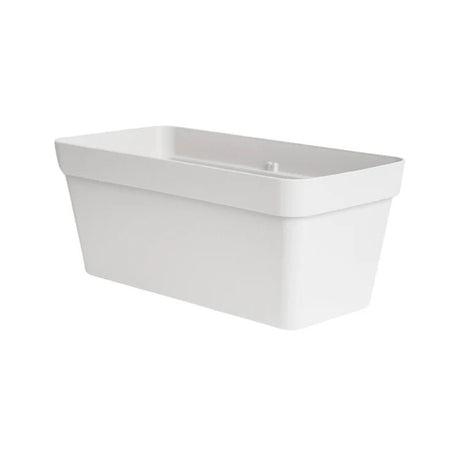 Cleo Outdoor Rectangle Planter White - Frost Resistant Built - in Drainage Quality Home Decor Garden & Outdoor Living and Gifts