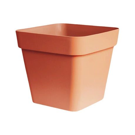 Cleo Outdoor Square Planter Terracotta w/Wheels - Frost Resistant Built - in Drainage Quality Home Decor Garden & Outdoor Living and Gifts