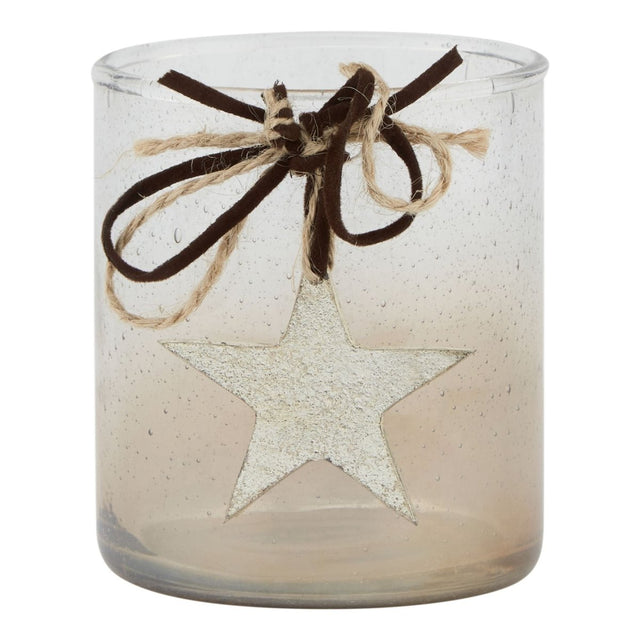 Luxury Champagne Connoisseur Blend & Star Candle Holder Votive - Small Luxury Home Decor Garden & Outdoor And Gifts