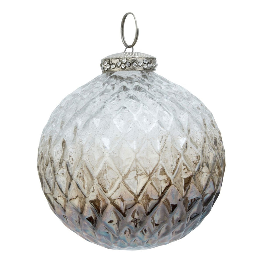 Luxury Champagne Connoisseur Bauble Collection - Frost Patterned Luxury Home Decor Garden & Outdoor And Gifts
