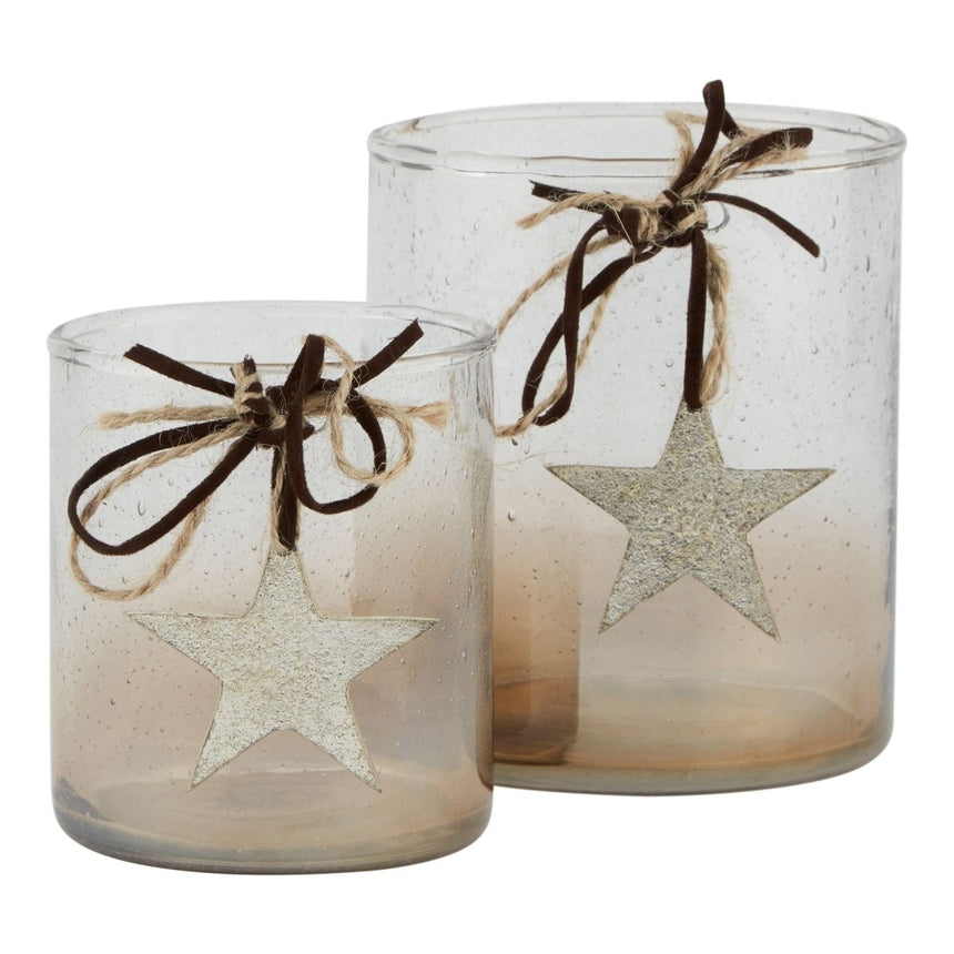 Luxury Champagne Connoisseur Blend & Star Candle Holder Votive - Large Luxury Home Decor Garden & Outdoor And Gifts
