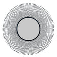 Contemporary Rio Black Round Large Wire Mirror 109cm - Wall Mirrors UK Luxury Home Decor Garden & Outdoor And Gifts
