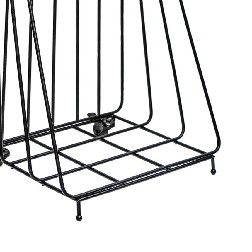 Contempory Leather Handle Log Trolley H100cm W49cm Luxury Home Decor Garden & Outdoor And Gifts