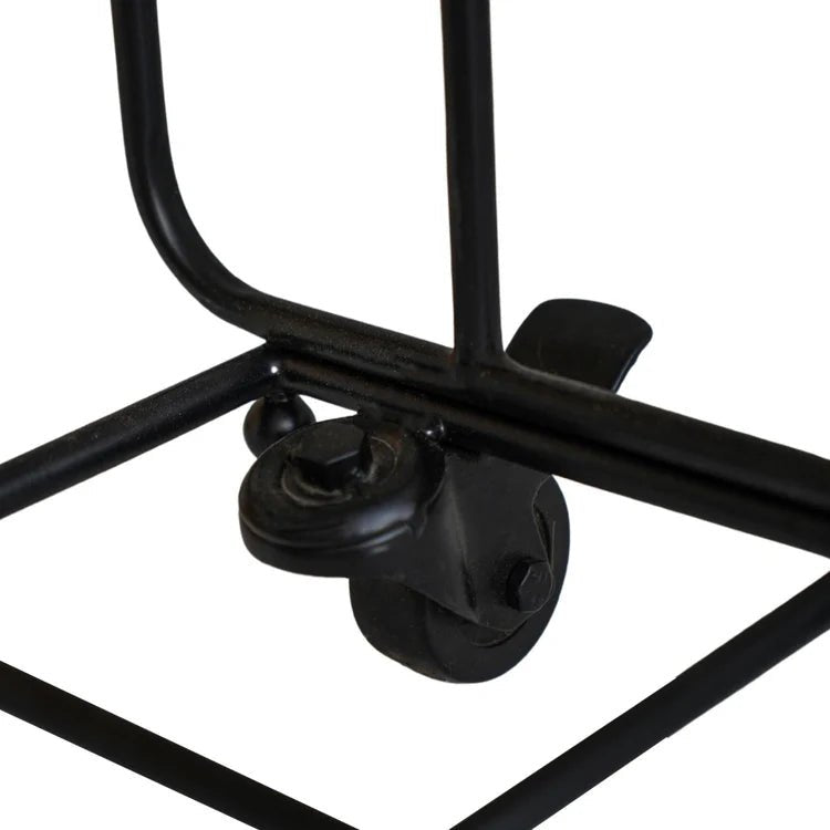 Contempory Leather Handle Log Trolley H100cm W49cm Luxury Home Decor Garden & Outdoor And Gifts