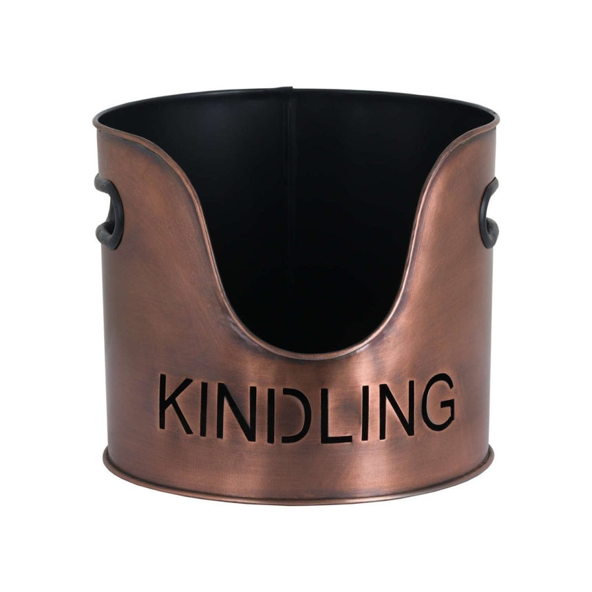Copper Handcrafted Trio of Logs Bucket, Kinding Bucket and Matches Holder Luxury Home Decor Garden & Outdoor And Gifts