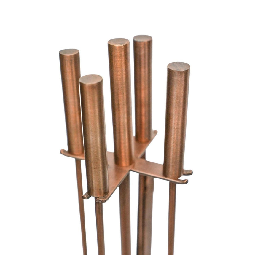 Copper Fireside Companion Set Round Luxury Home Decor Garden & Outdoor And Gifts