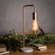 Copper Industrial Lamp With Stone Base Luxury Home Decor Garden & Outdoor And Gifts