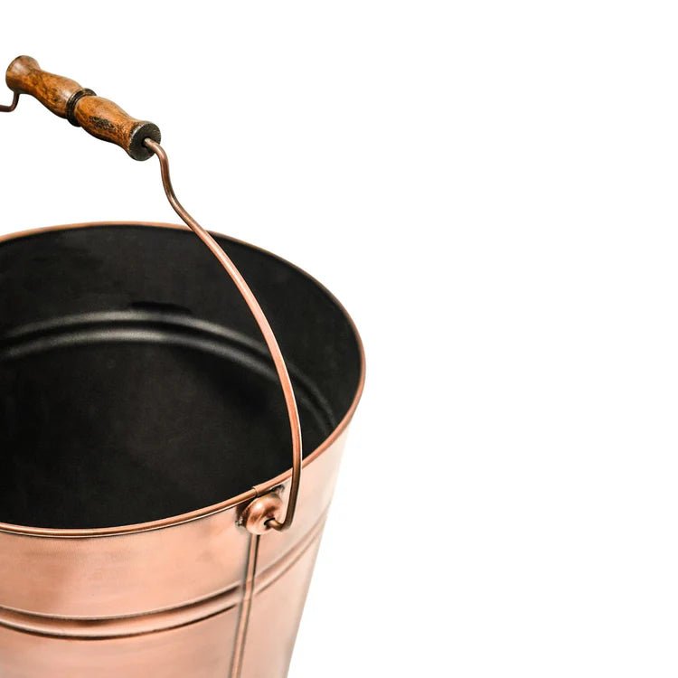 Copper Kindling Bucket 30cm Luxury Home Decor Garden & Outdoor And Gifts