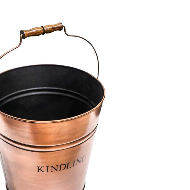 Copper Kindling Bucket 30cm Luxury Home Decor Garden & Outdoor And Gifts